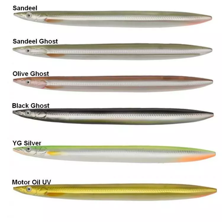 Line Thru Sandeel 125mm Olive Ghost 3 Line Thru Sandeel 125mm Olive Ghost