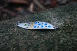 Spinn Craft Fjord Mini 13g/70mm Sølv/Gull/Svarte Prikker/Blå Prikker