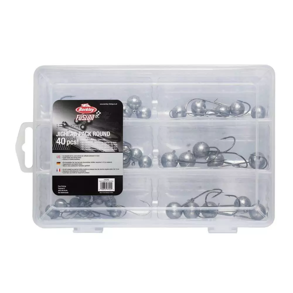 Berkley Fusion19 Fishing Jighead Pack Round 40pcs 3 Berkley Fusion19 Fishing Jighead Pack Round 40pcs