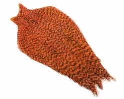 Whiting American Rooster Cape Grizzly Dyed Orange