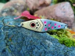 Spinn Craft Fjord 16g/75mm Sølv/Cobber M Rosa/Svarte Prikker